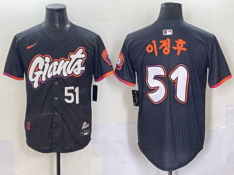 Men 2025 San Francisco Giants 51 J.H.Lee Black Joint Name Nike MLB Jersey style 43